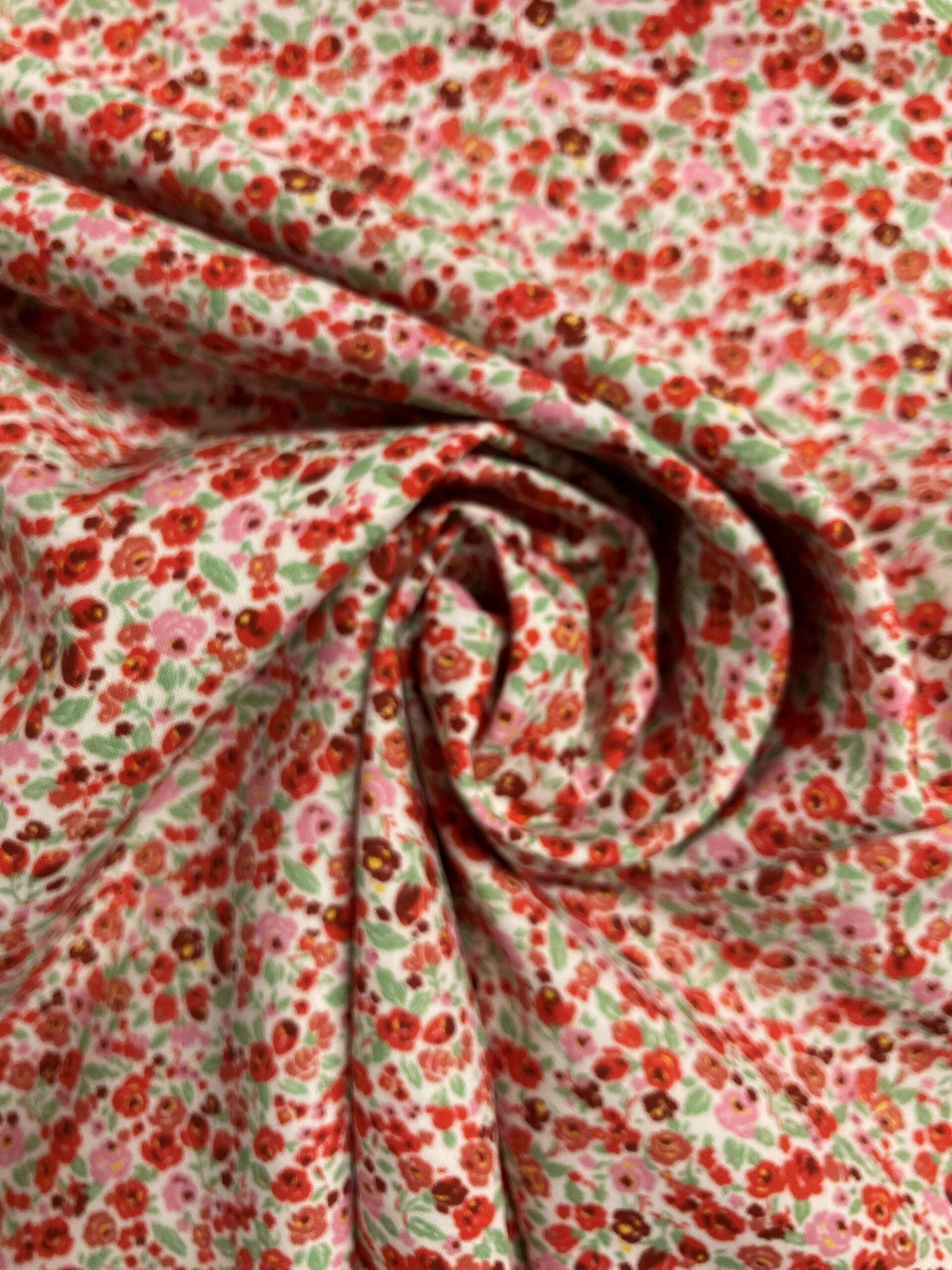 Algodón Mota pop rojo