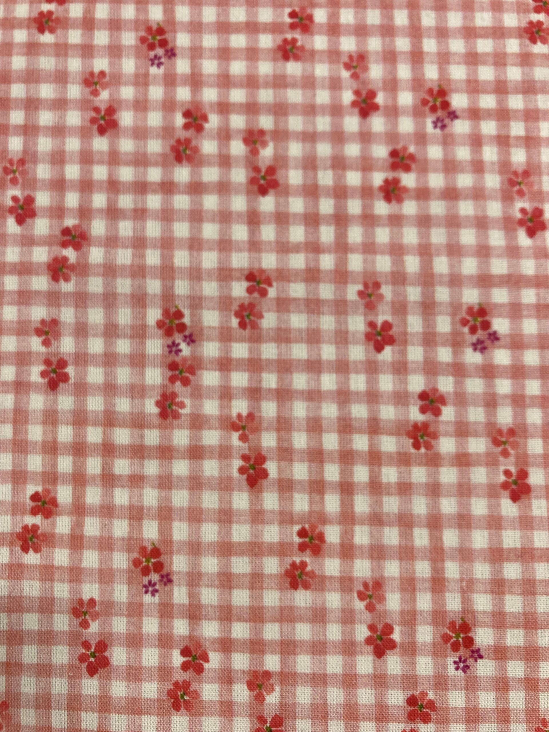 Algodón Carine f.vichy rosa