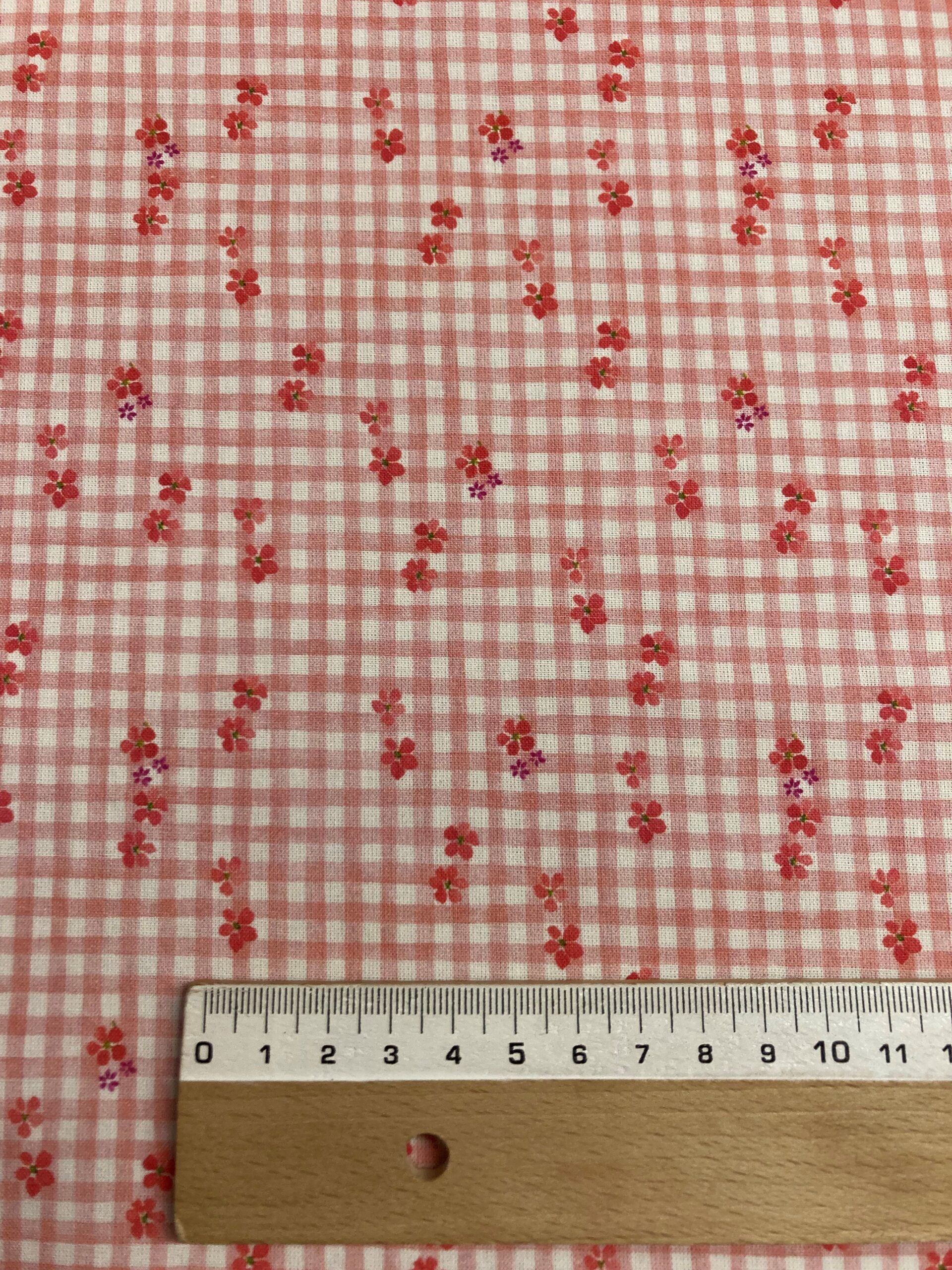 Algodón Carine f.vichy rosa