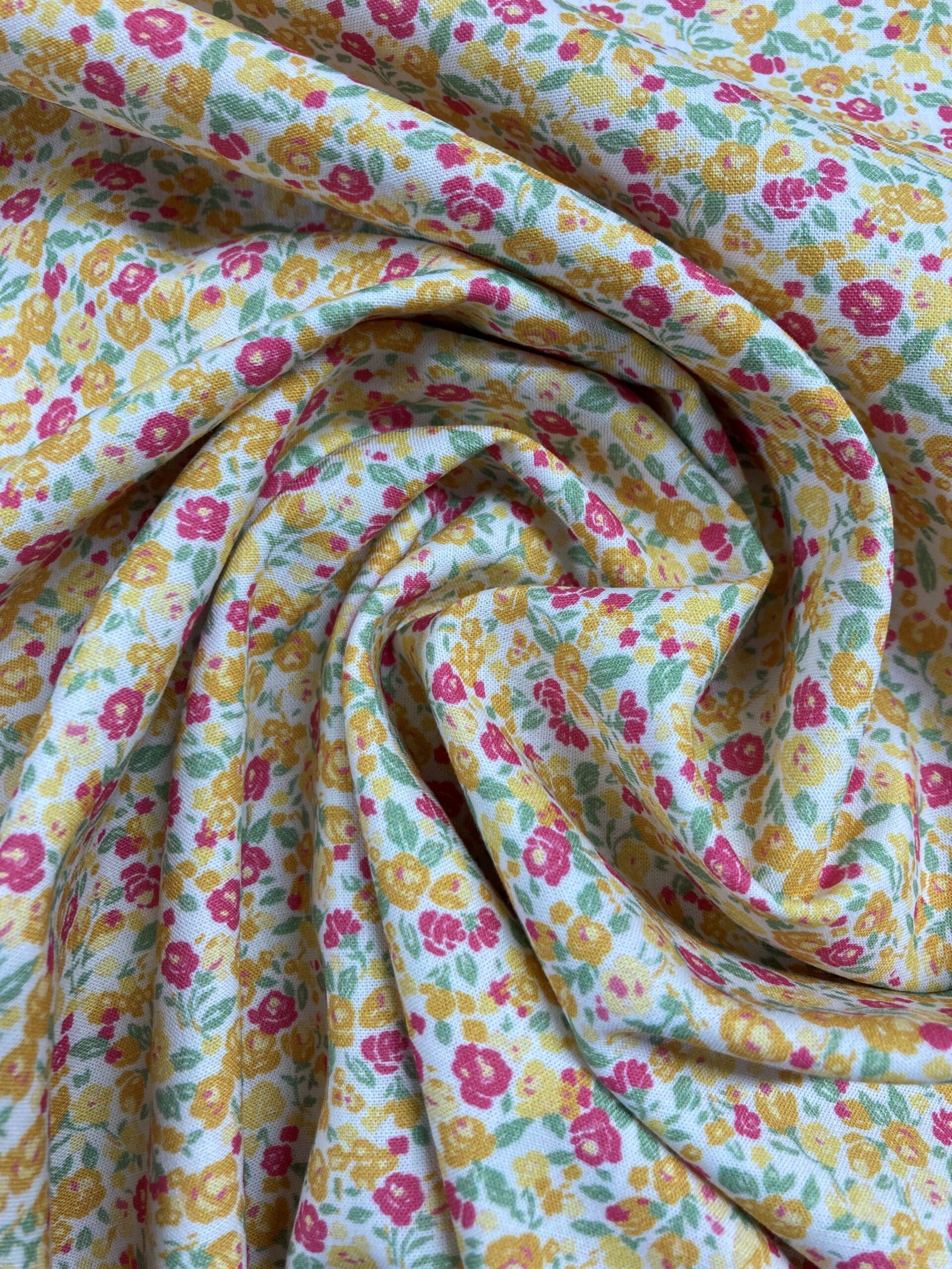 Algodón Mota pop amarillo