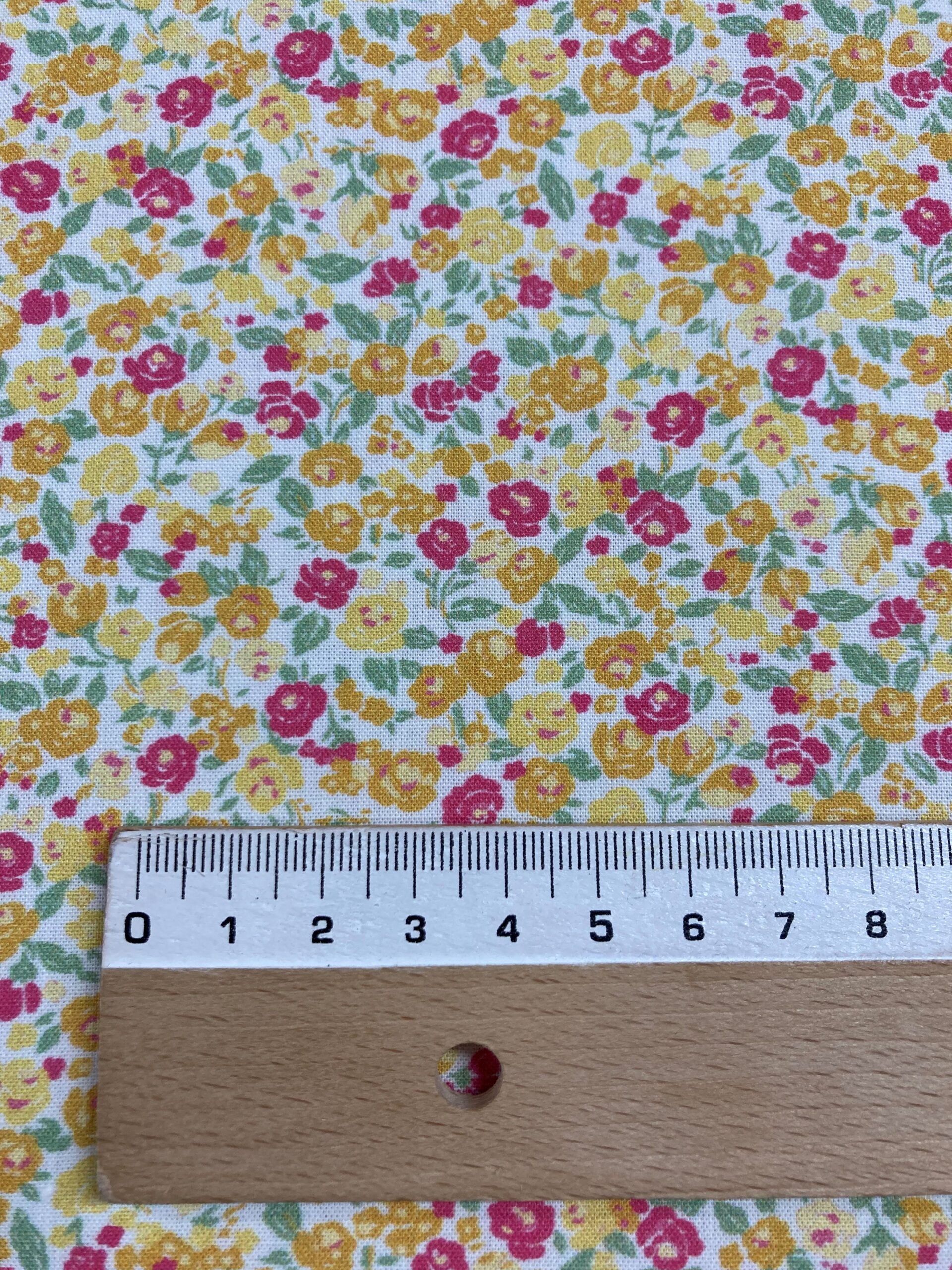 Algodón Mota pop amarillo