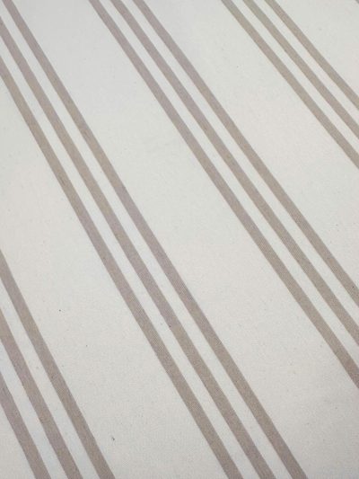 Jacquard rayas Aron hueso/lino*