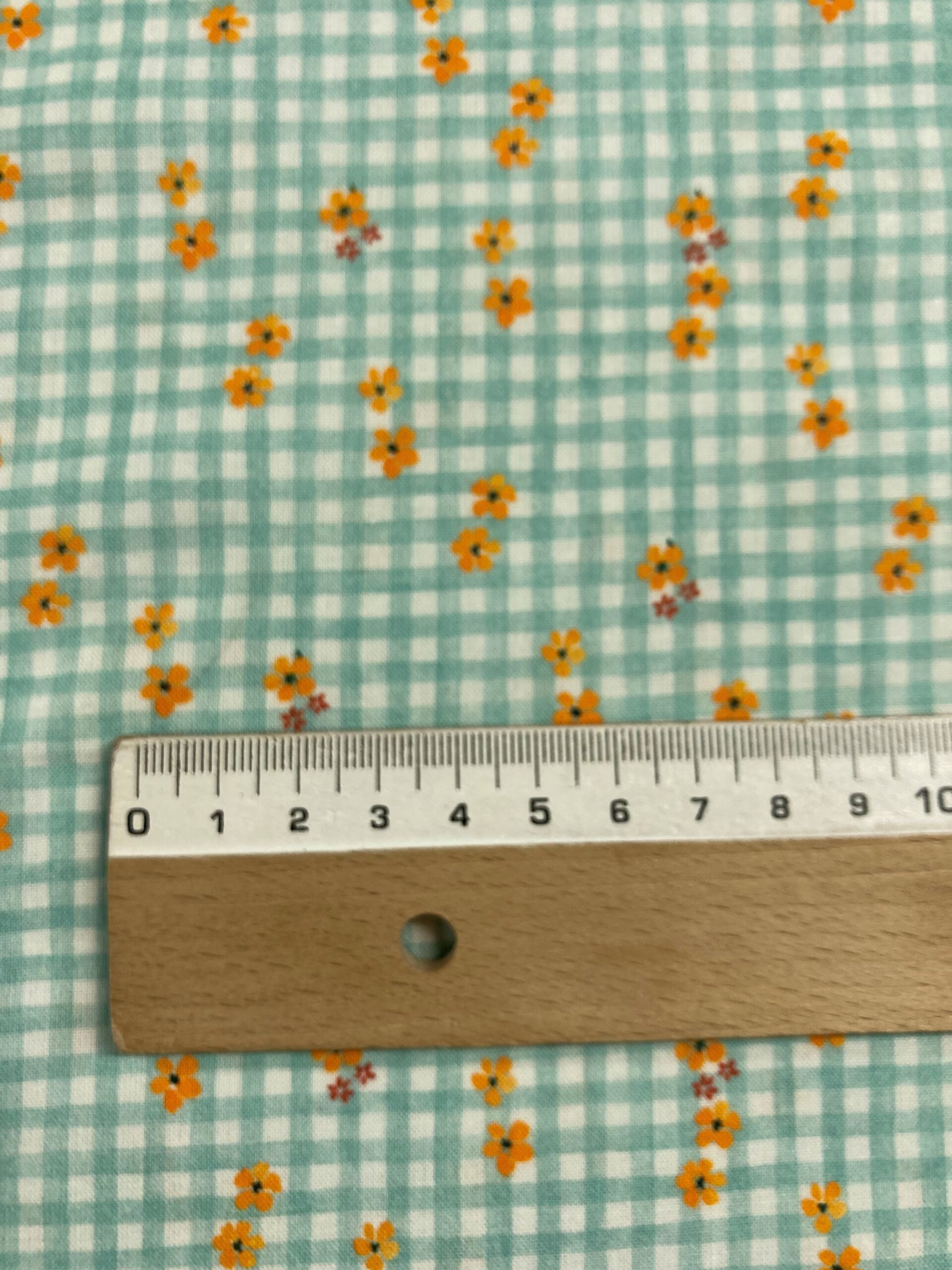 Algodón Carine f.vichy verde