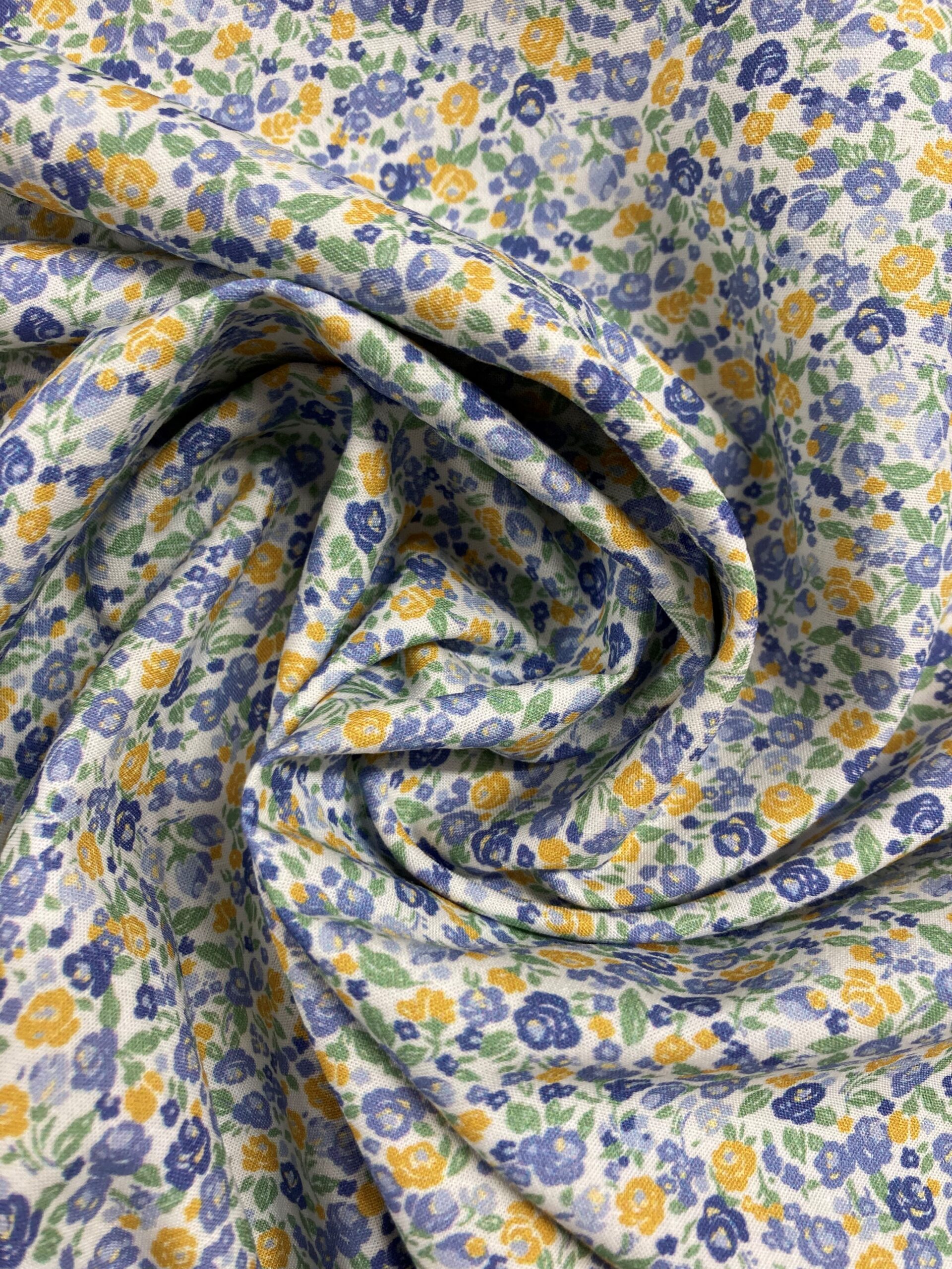 Algodón Mota pop azul