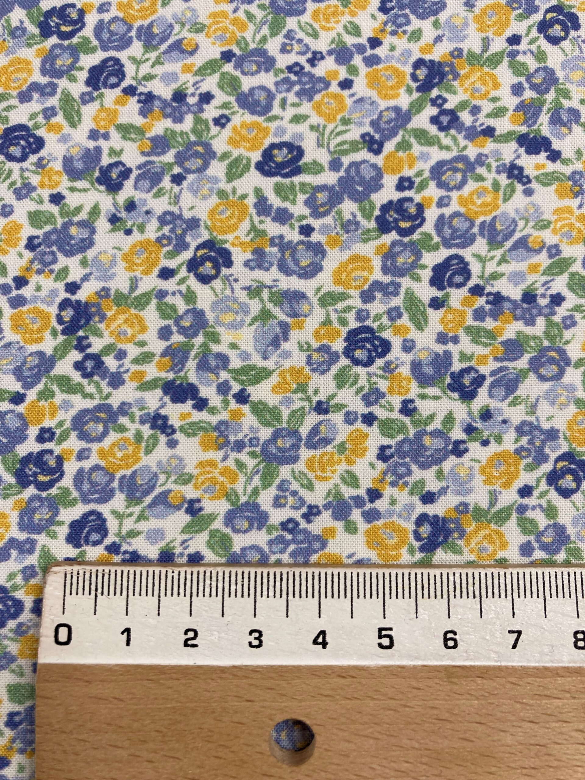 Algodón Mota pop azul