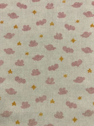 Algodón Nubes-Estrellas