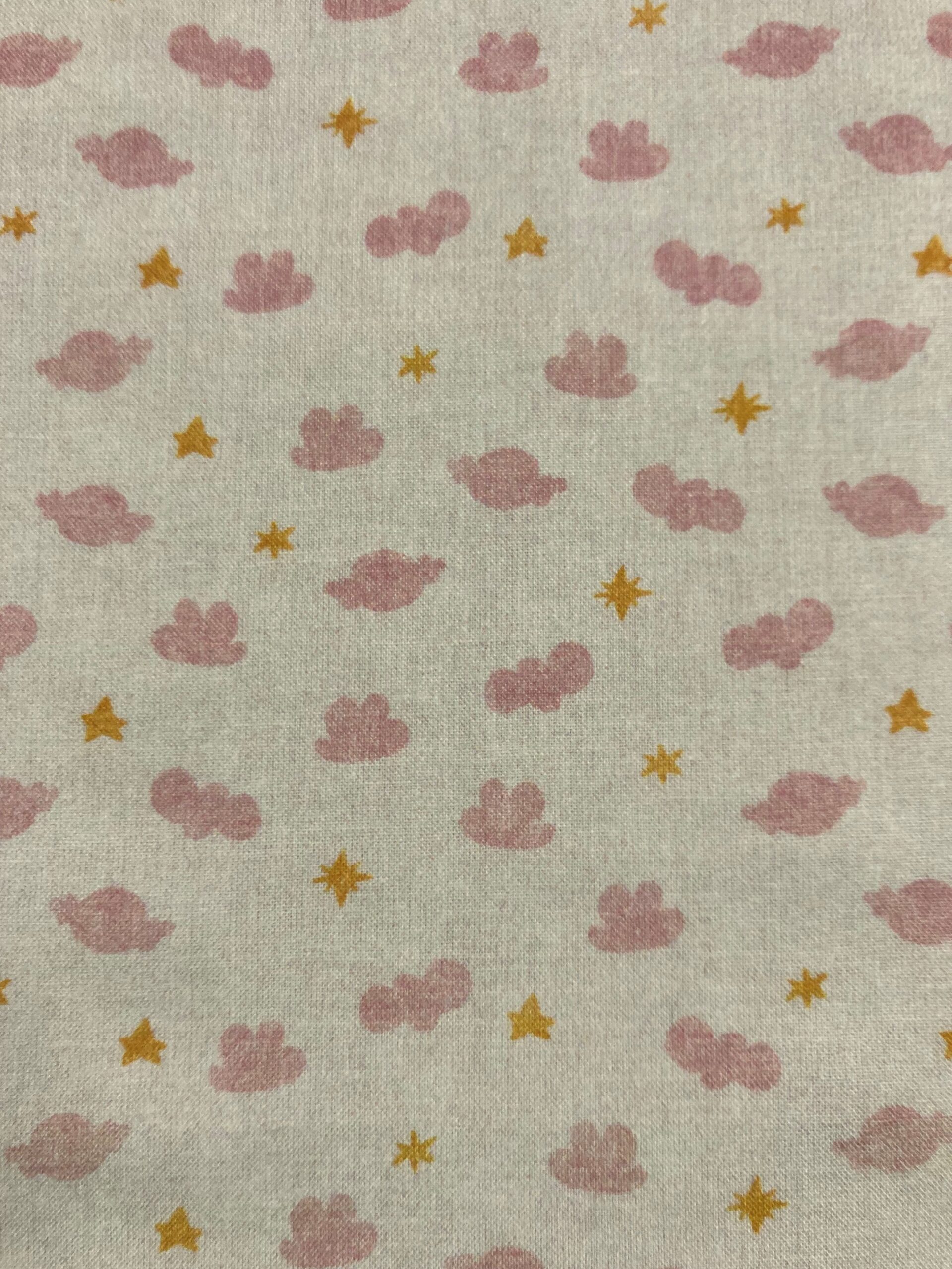 Algodón Nubes-Estrellas