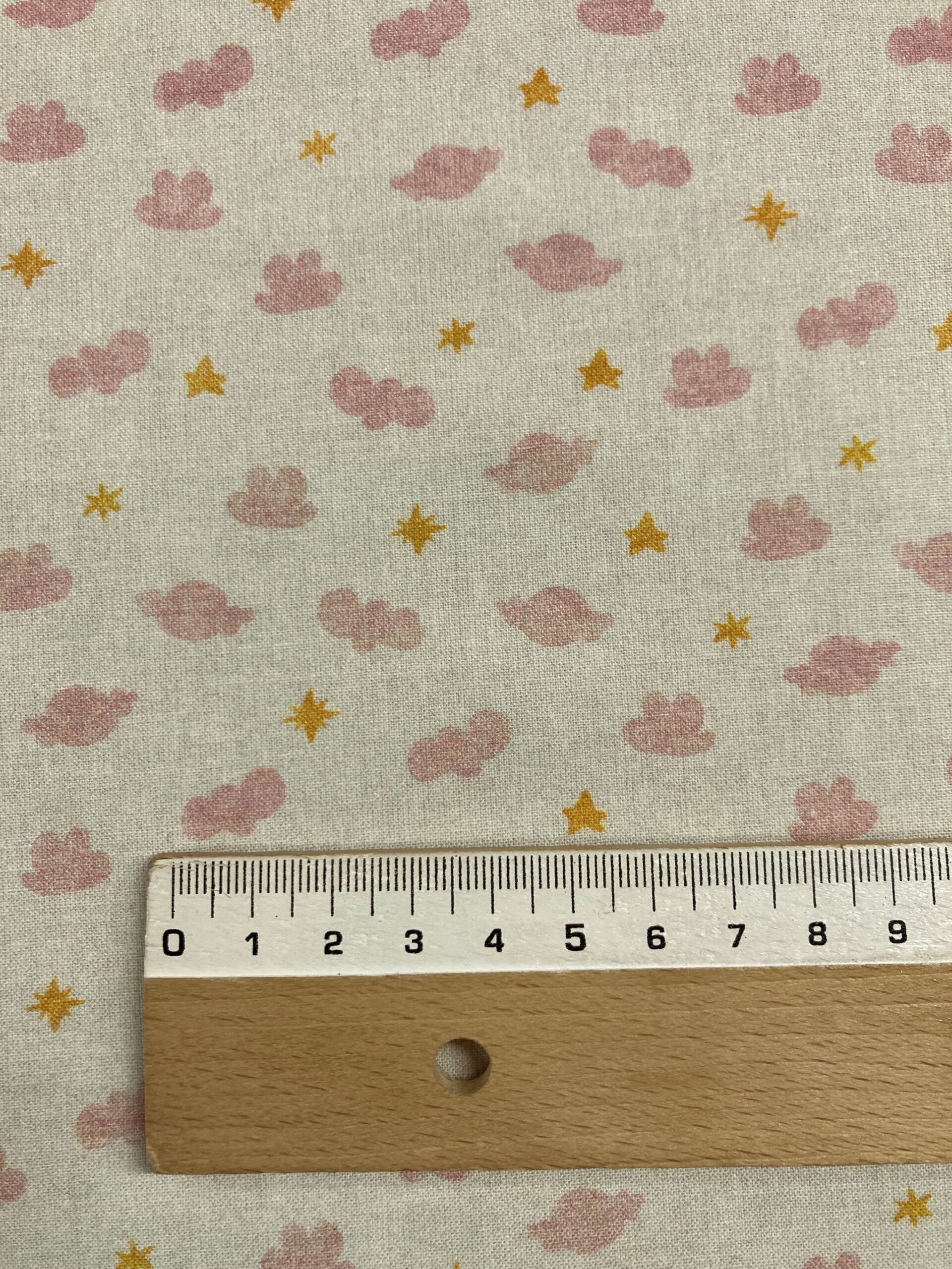 Algodón Nubes-Estrellas