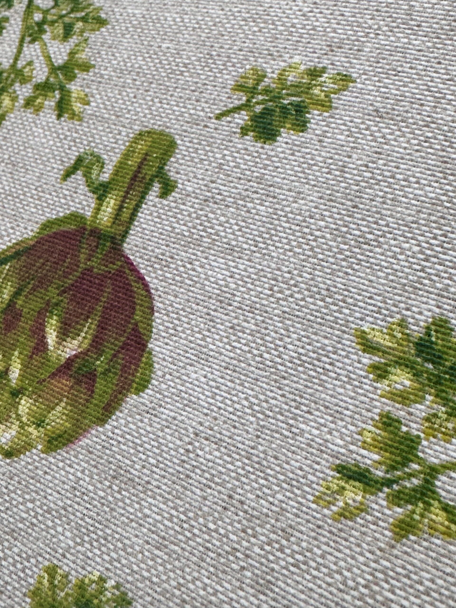 Loneta resinada vegetales