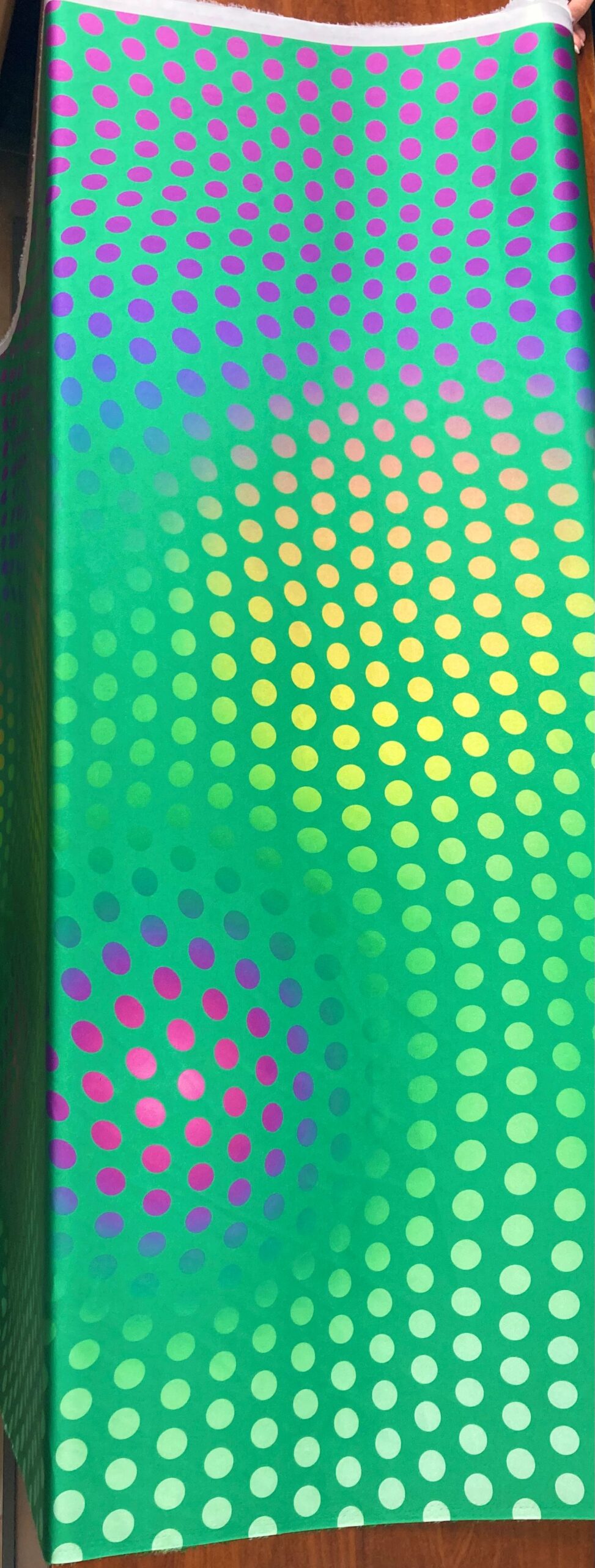 Satén Fansati verde