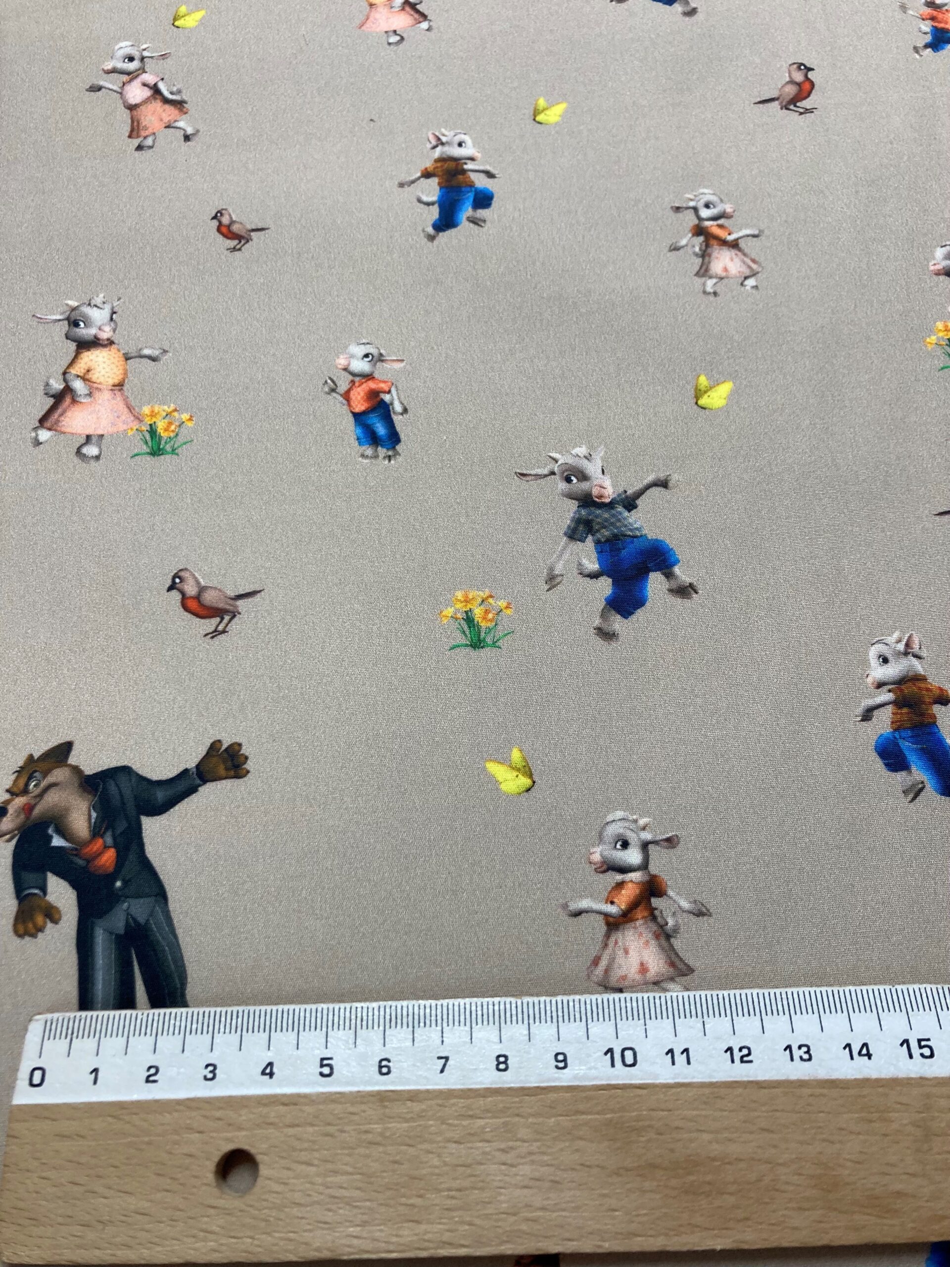 Algodón Feroz-cabritillos beig