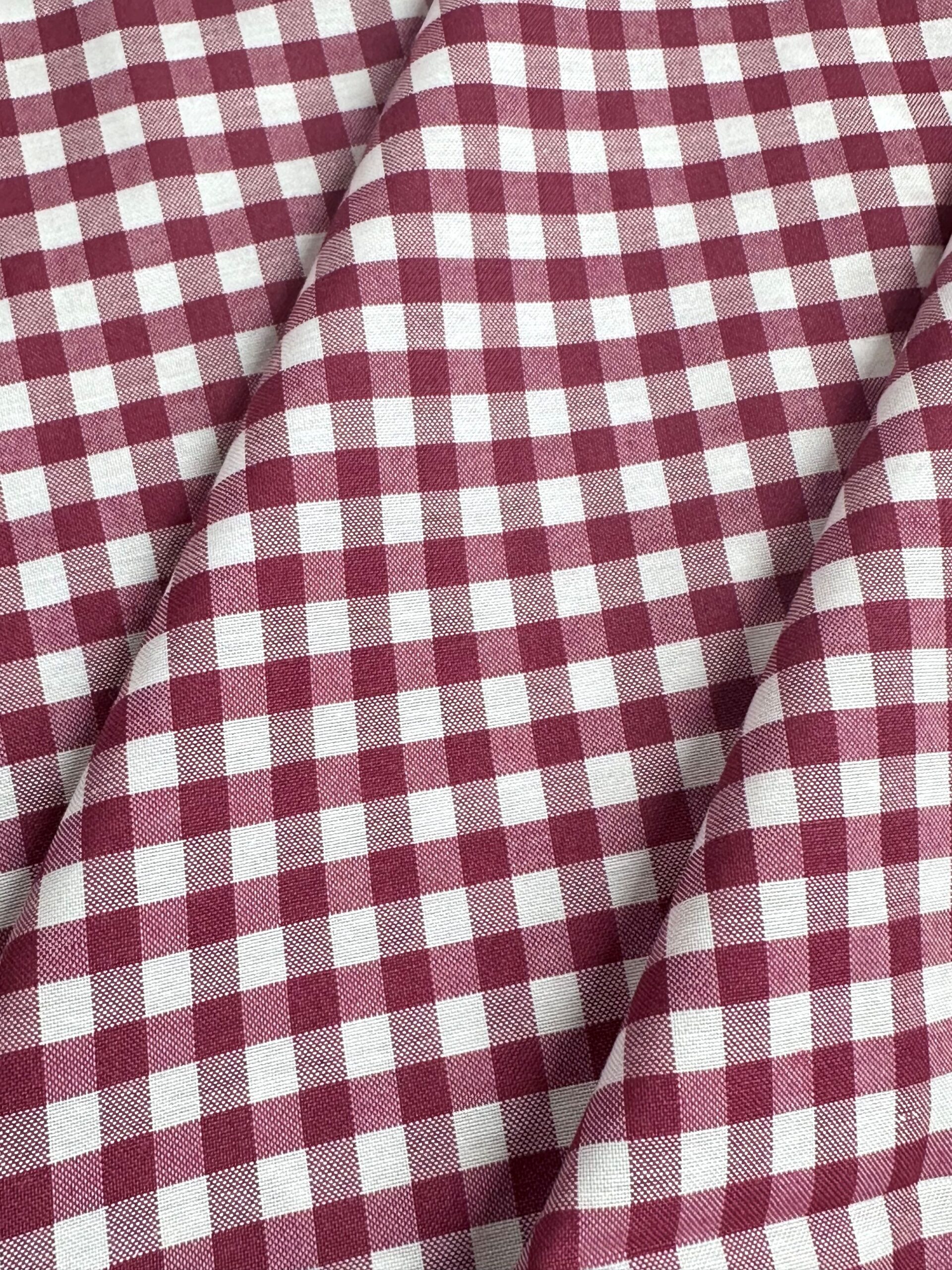 Vichy Alg/Pol 5mm burdeos