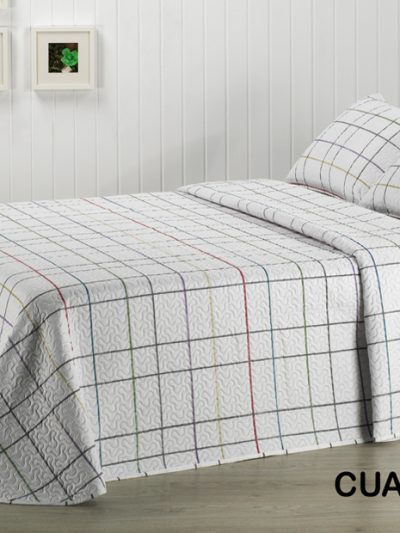 Colcha Bouti Estampada CUADROS DOLZ