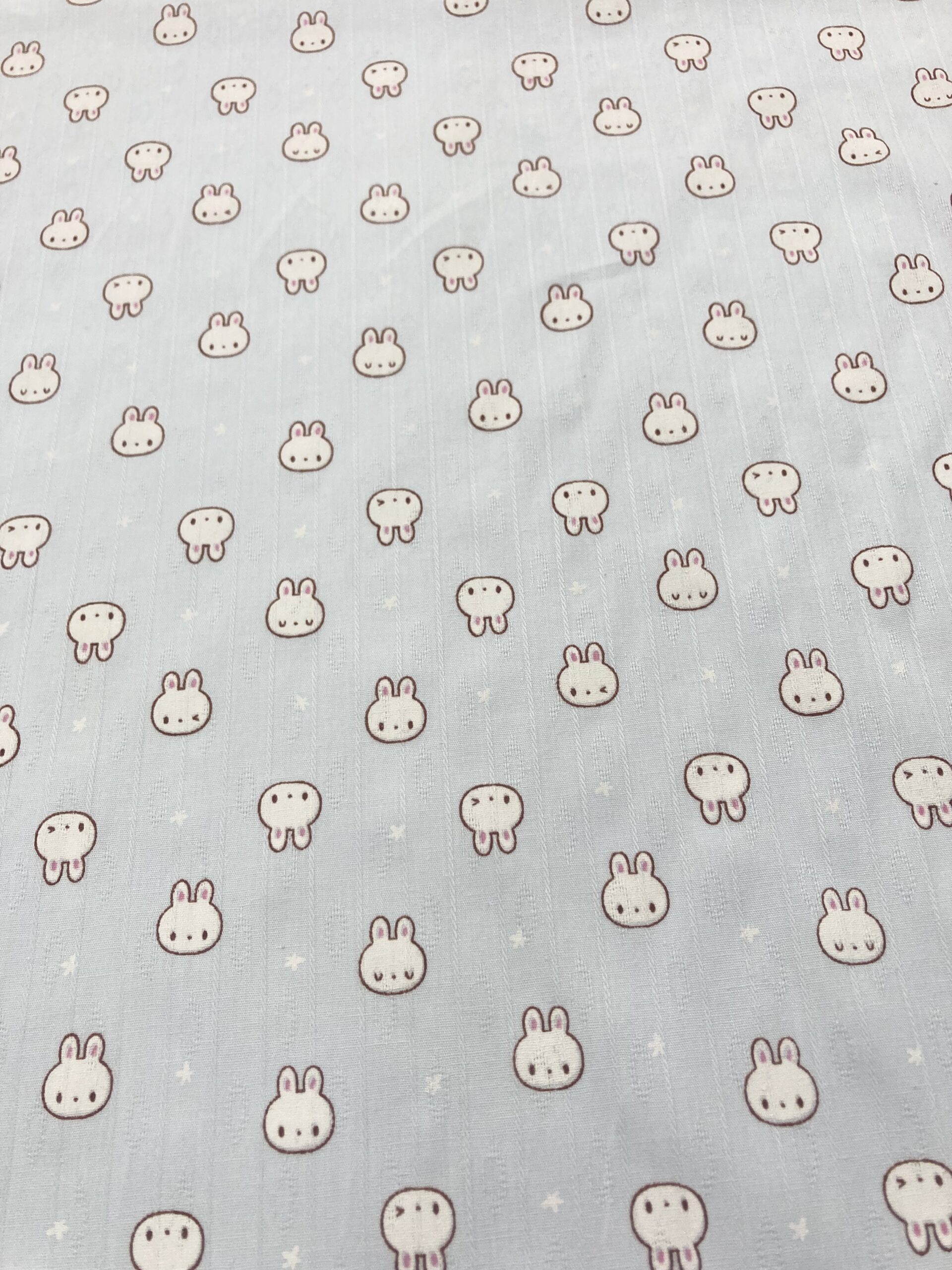 Algodón conejitos f.azul