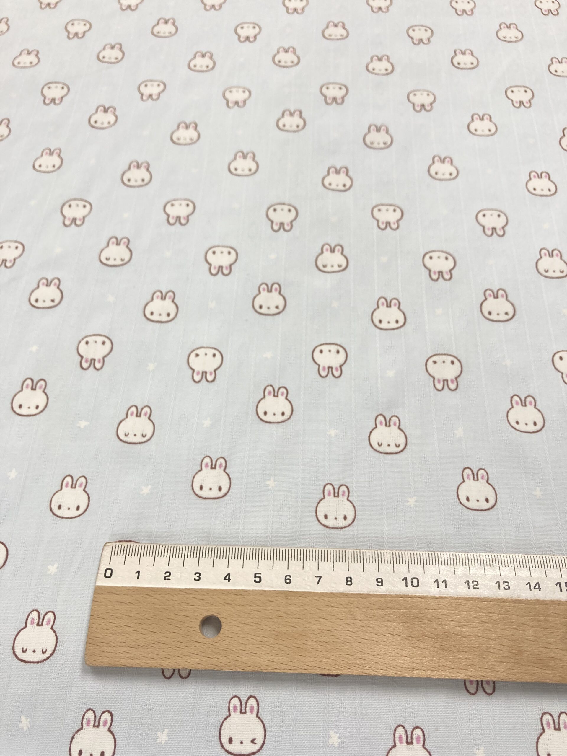 Algodón conejitos f.azul