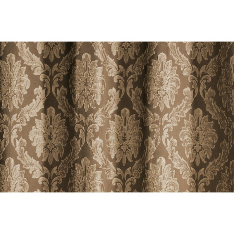 Cortina brocado con funda de cojín