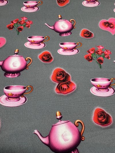 Algodón tazas Bella f.gris