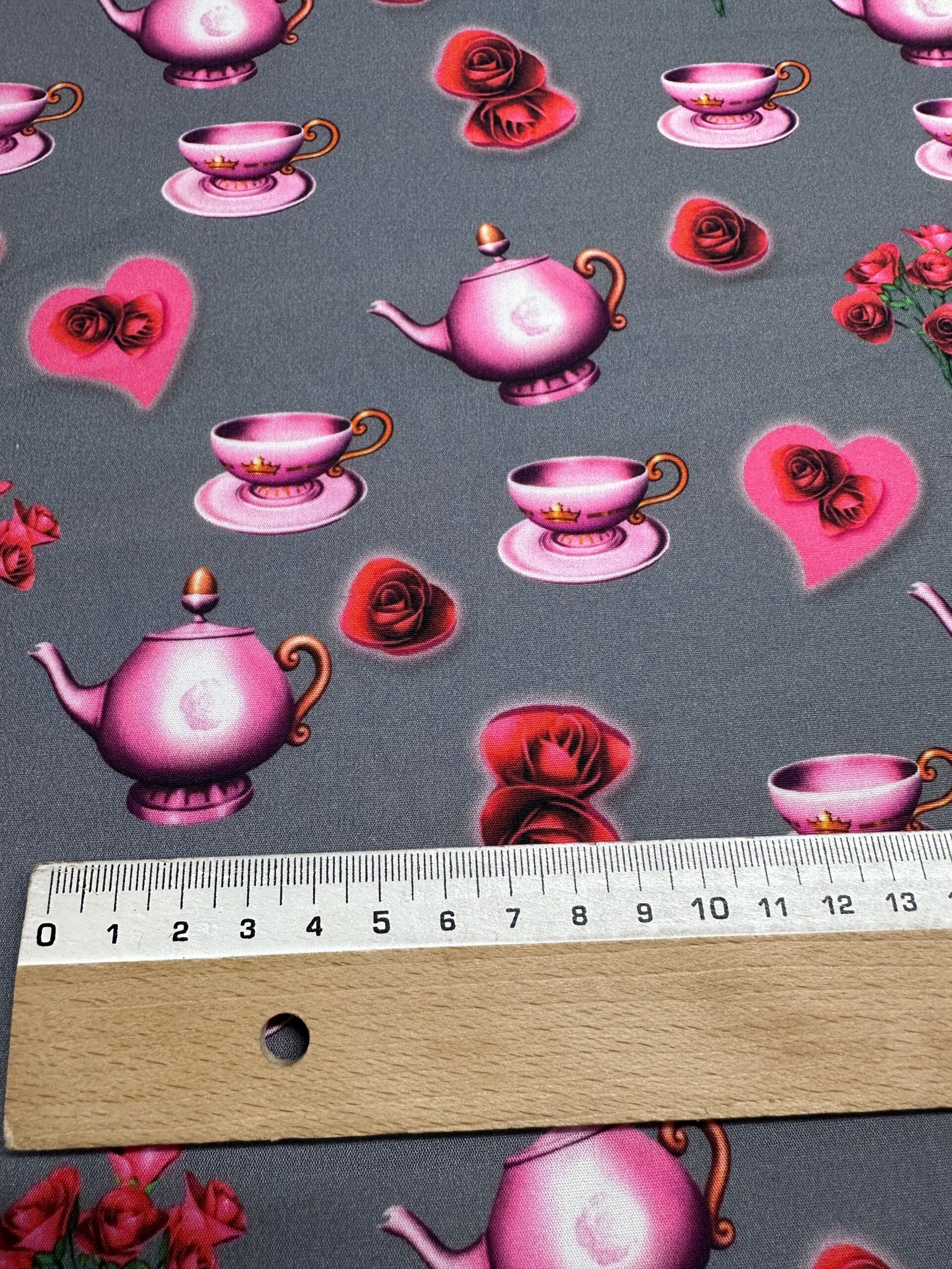 Algodón tazas Bella f.gris