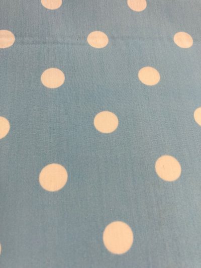 Popelín Flamenca celeste lunar blc