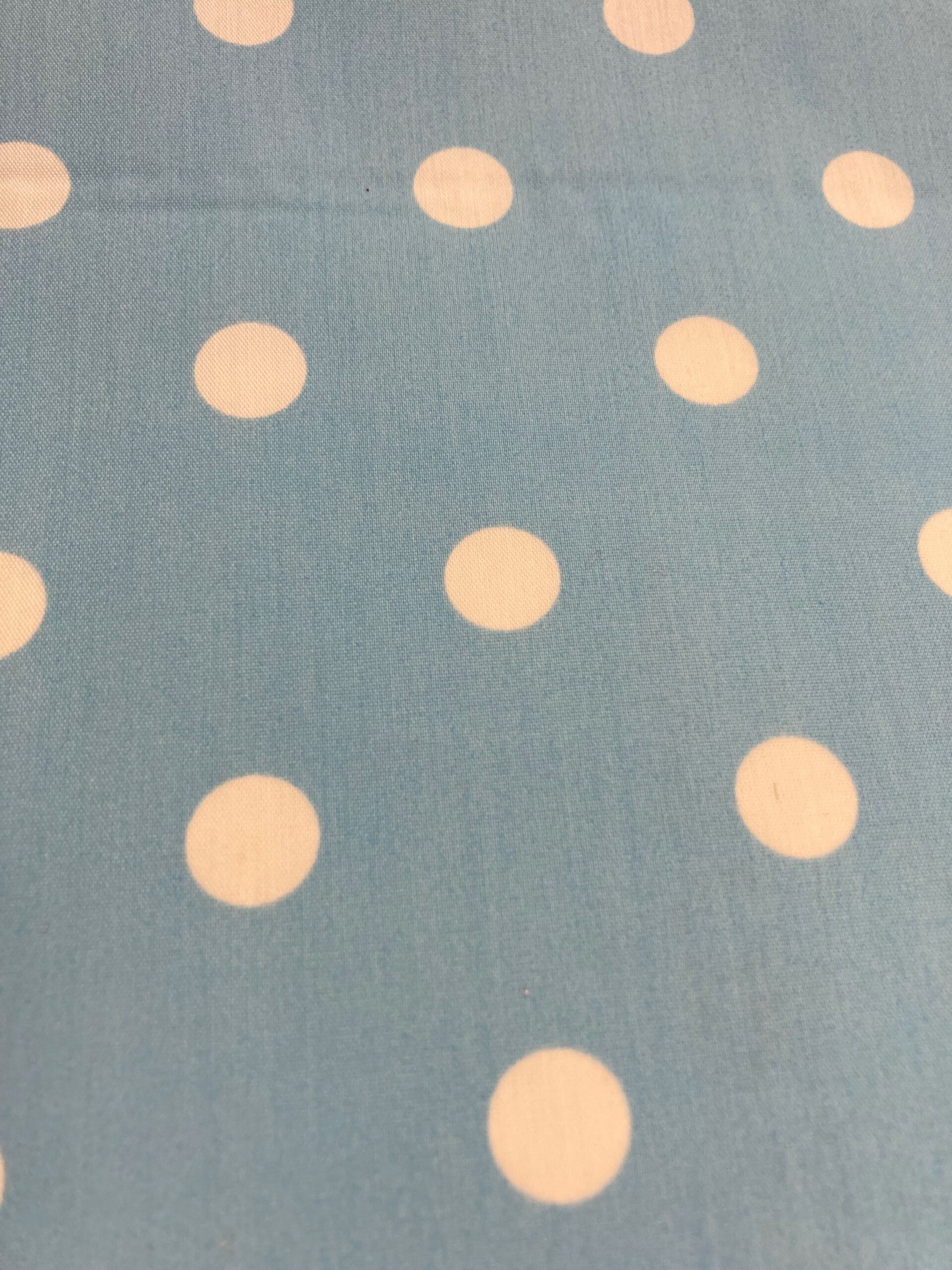 Popelín Flamenca celeste lunar blc