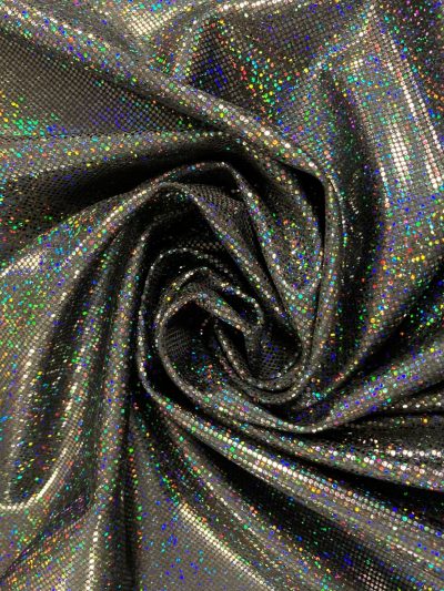 Lycra multipuntos hologramas negra