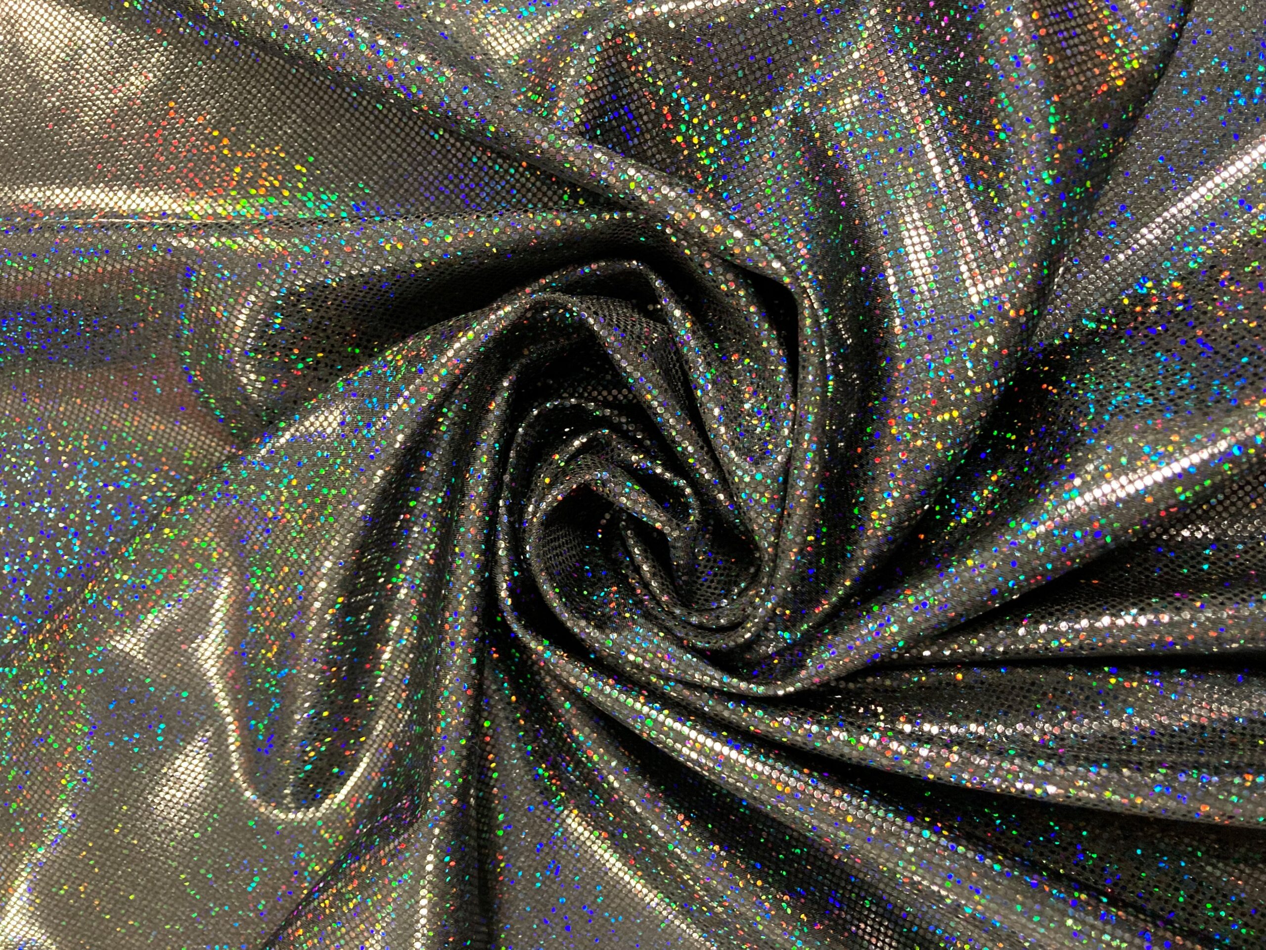 Lycra multipuntos hologramas negra