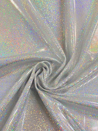 Lycra multipuntos hologramas blanca