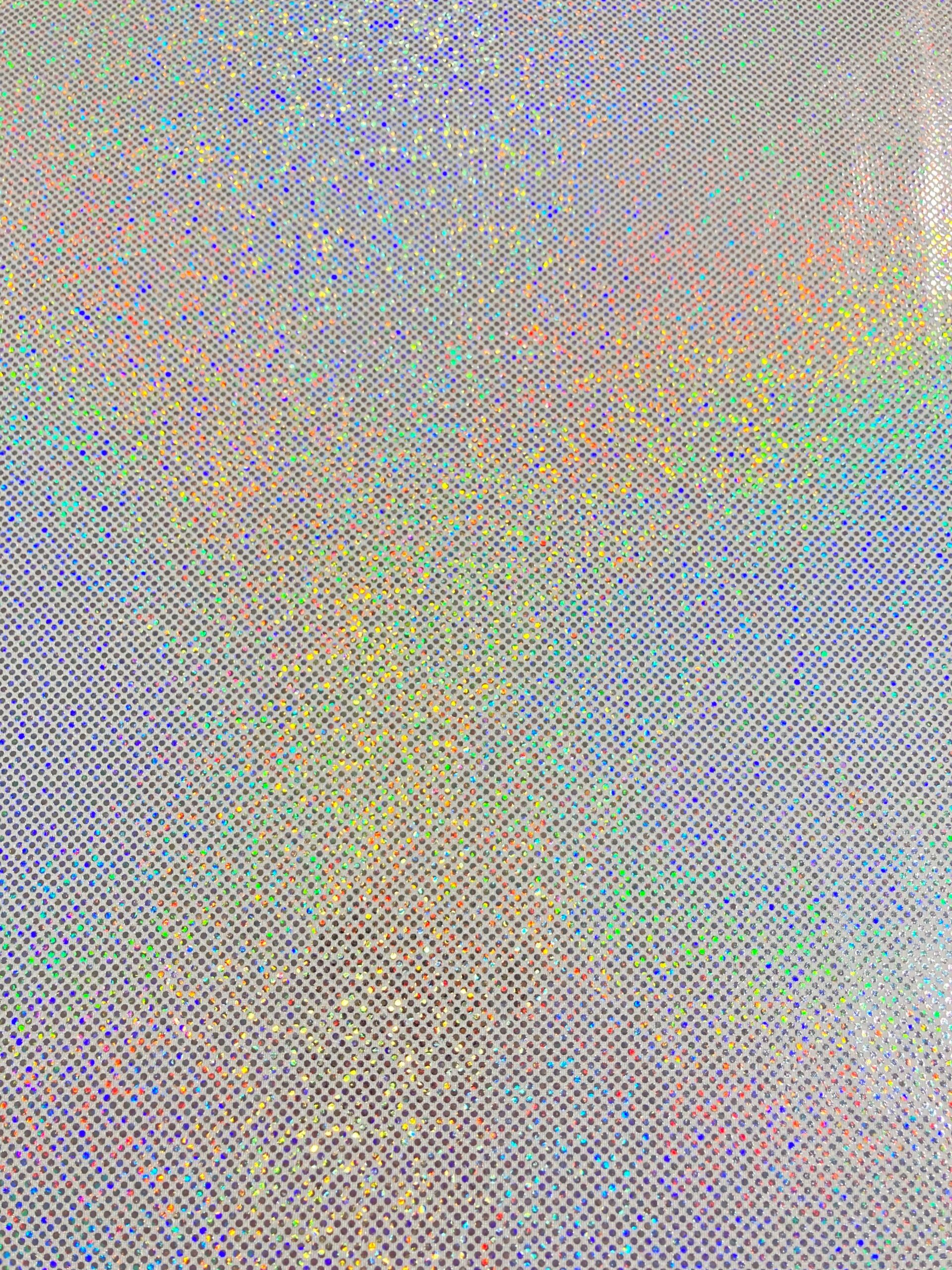 Lycra multipuntos hologramas blanca
