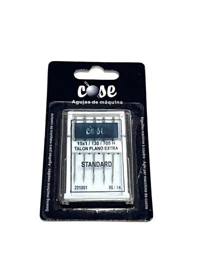 Aguja máquina coser talón Plano extra