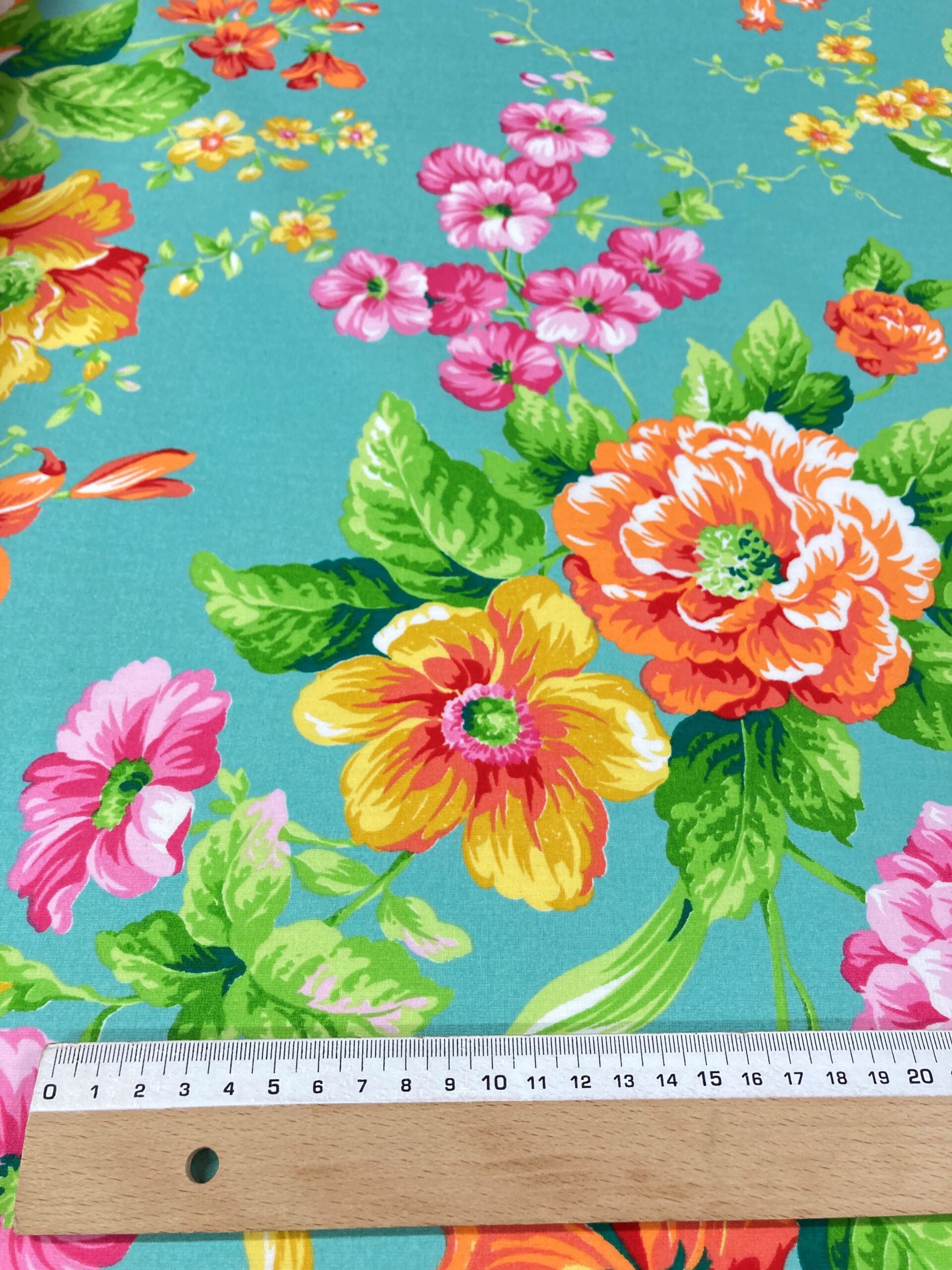 Algodón flamenca Macarena Agua