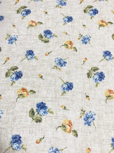 Visillo Mayo flor azul