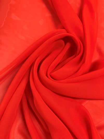 gasa lisa rojo coral