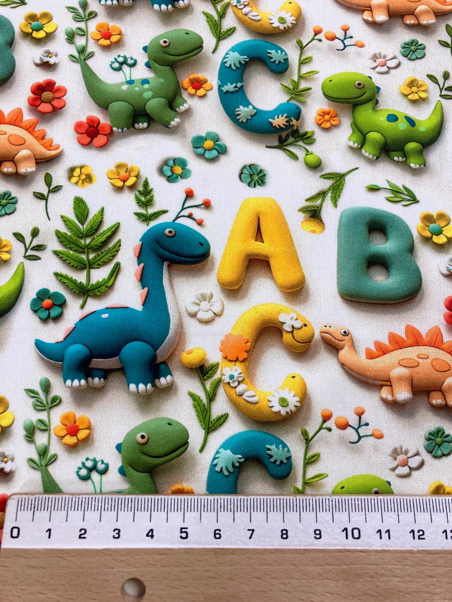 Algodón 3D dinosaurios