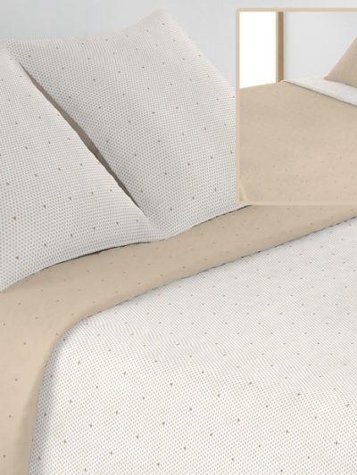 Colcha Bouti Reversible Bordada PLATINIUM beige