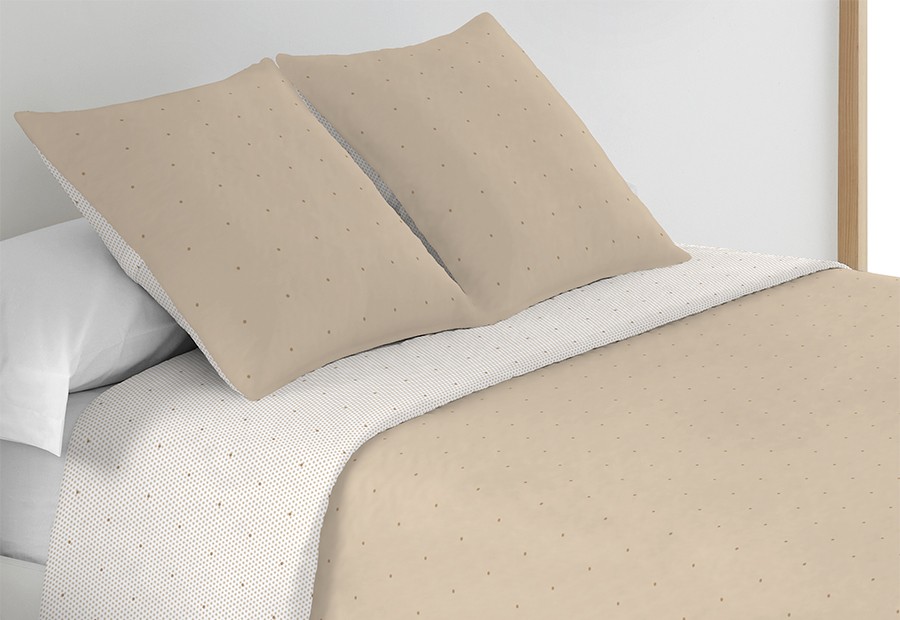 Colcha Bouti Reversible Bordada PLATINIUM beige