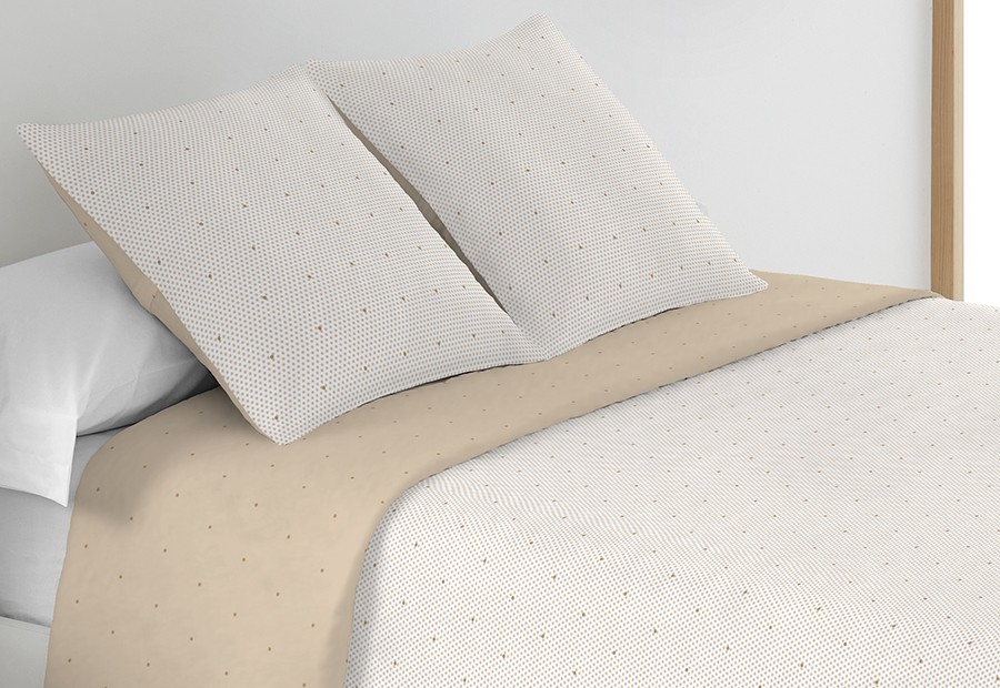 Colcha Bouti Reversible Bordada PLATINIUM beige