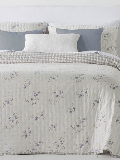 Colcha Bouti FUNDECO Reversible Aurora azul