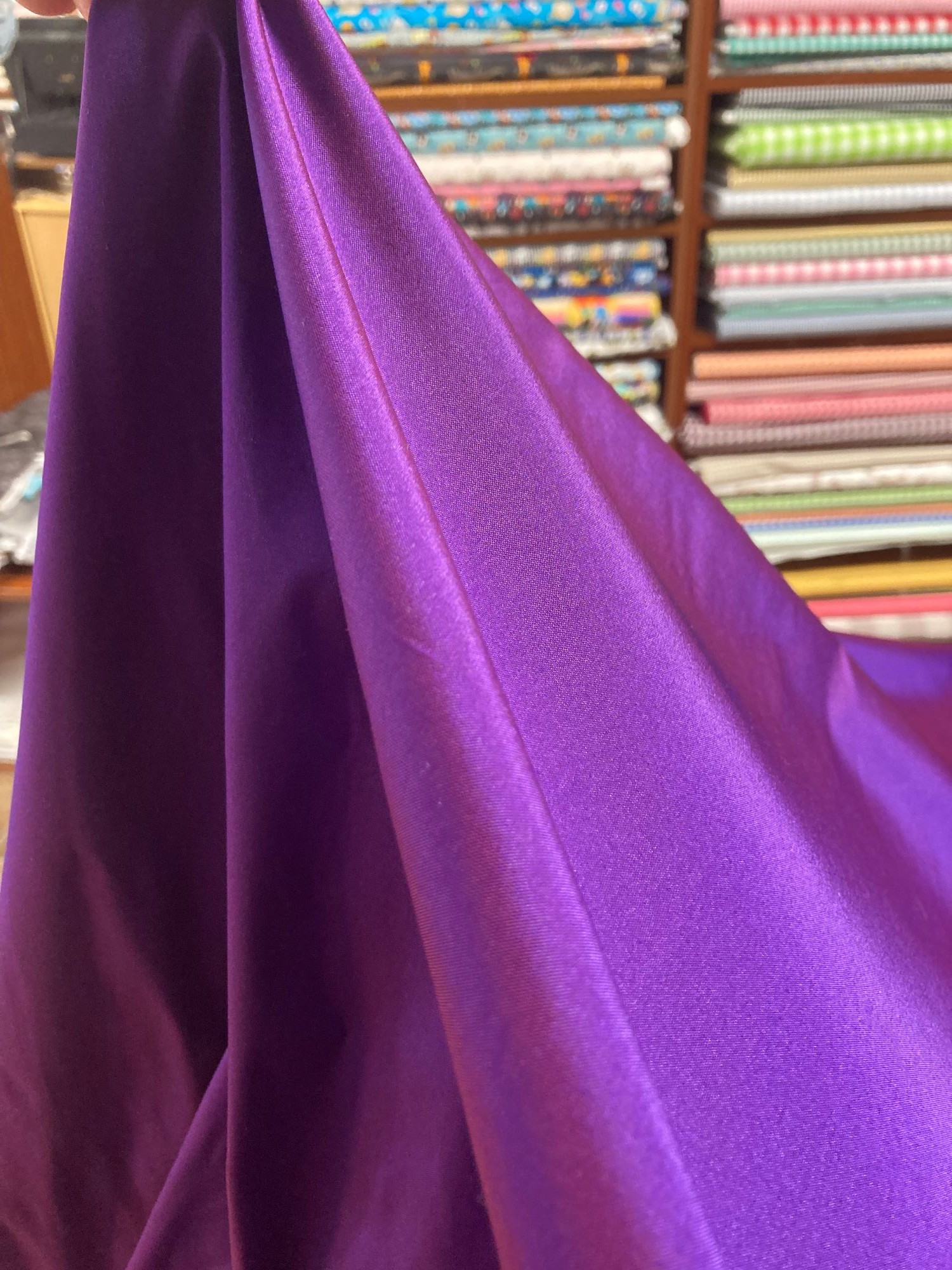 Tafetán Morado Tornasol