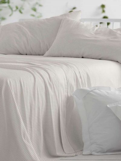 Juego sabanas Algodón BURRITO BLANCO