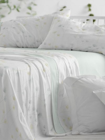 Juego sabanas Algodón 621 BURRITO BLANCO Verde