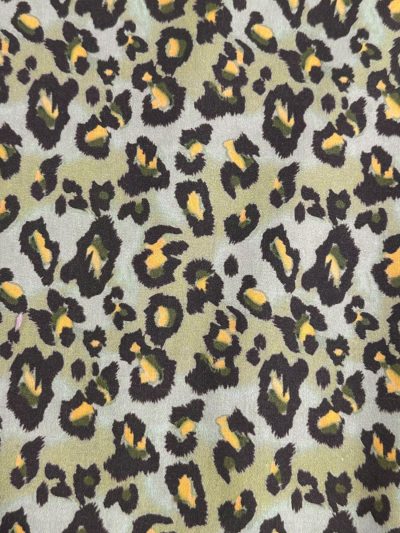 algodón leopardo verde