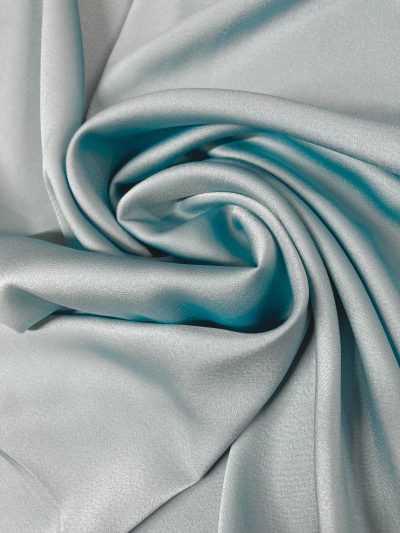 Crepe Satén corinto verde agua azulado