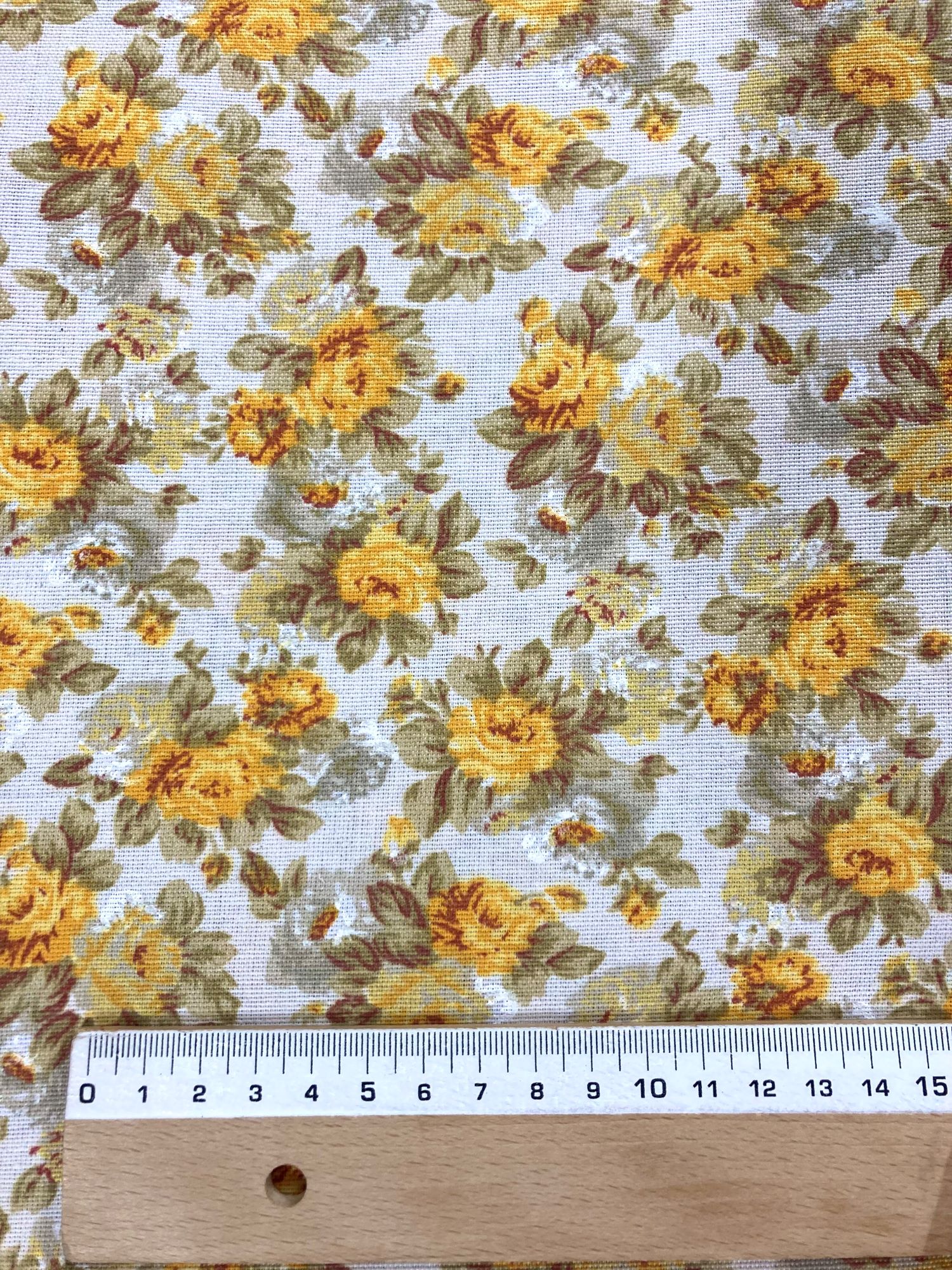 Loneta flor pequeña mostaza - Imagen 2