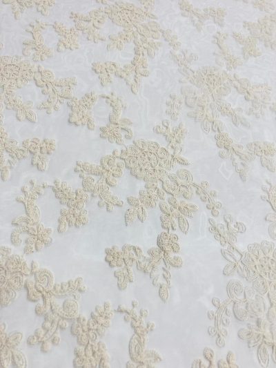 Organza bordada Maloy beige