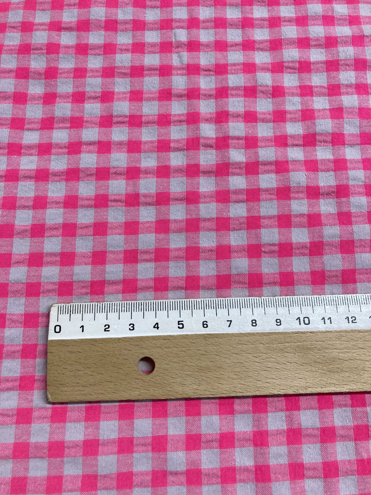 Vichy seersucker fuxia fluor - Imagen 2