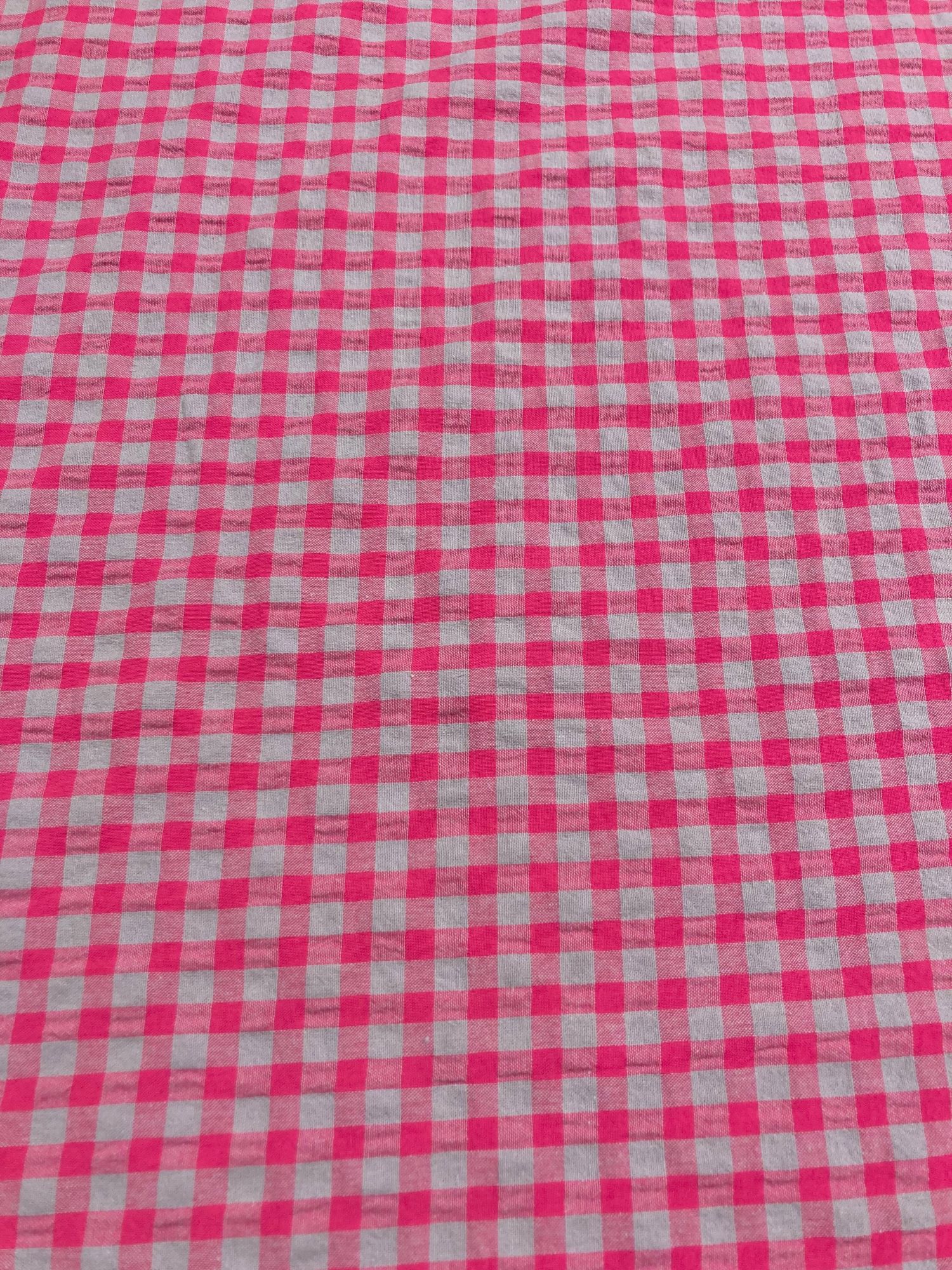 Vichy seersucker fuxia fluor - Imagen 3