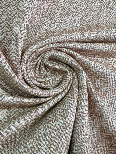 Jacquard falsa espiga marrón