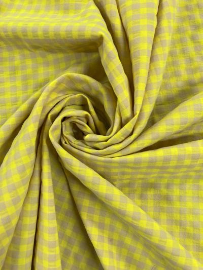 Vichy seersucker amarillo flúor