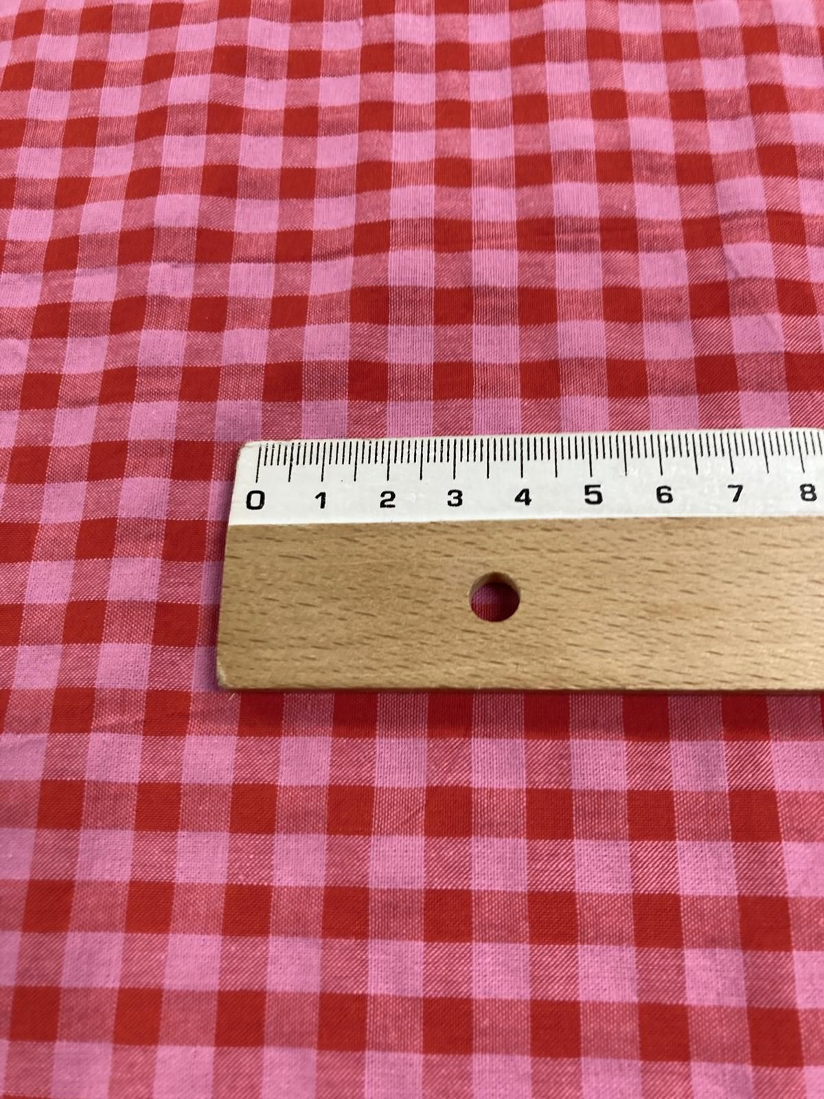 Vichy seersucker rojo/rosa - Imagen 3