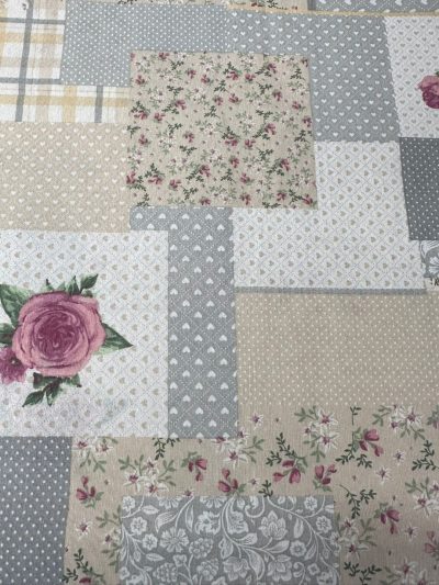 Loneta patchwork crema